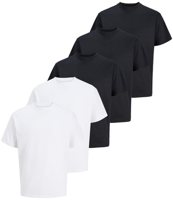 Jack & Jones Heren t-shirt 5 pack Relaxed