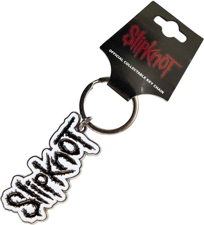 Slipknot - Logo Sleutelhanger - Zwart/Wit