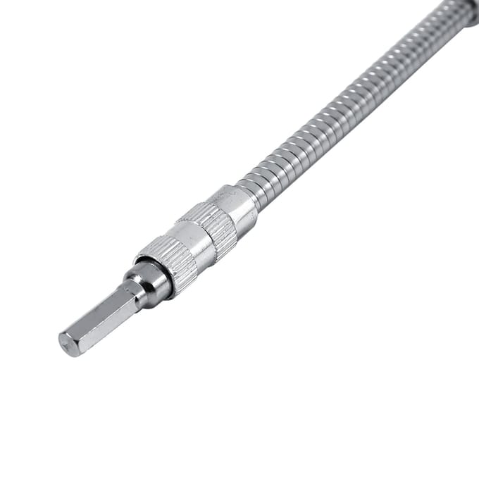 Tournevis d'extension de 14 pouces avec tige flexible et porte-embouts