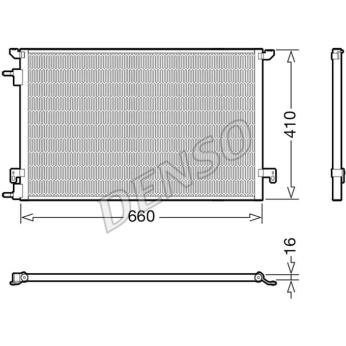 Condensator, airconditioning DENSO DCN20045