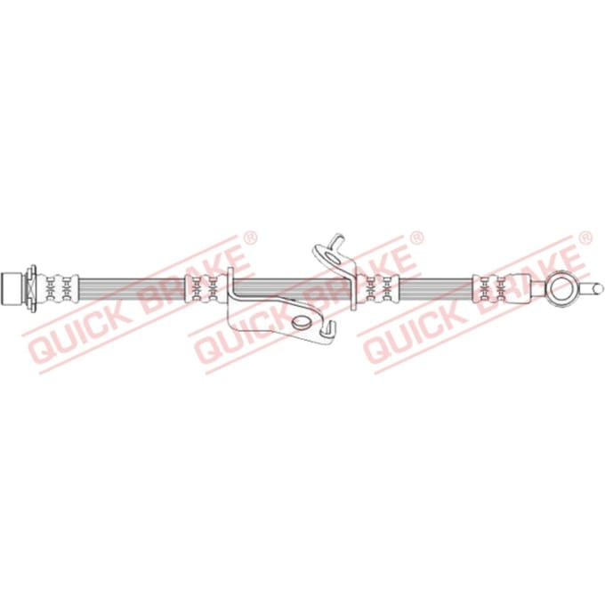 Remleiding QUICK BRAKE 50.730, Links