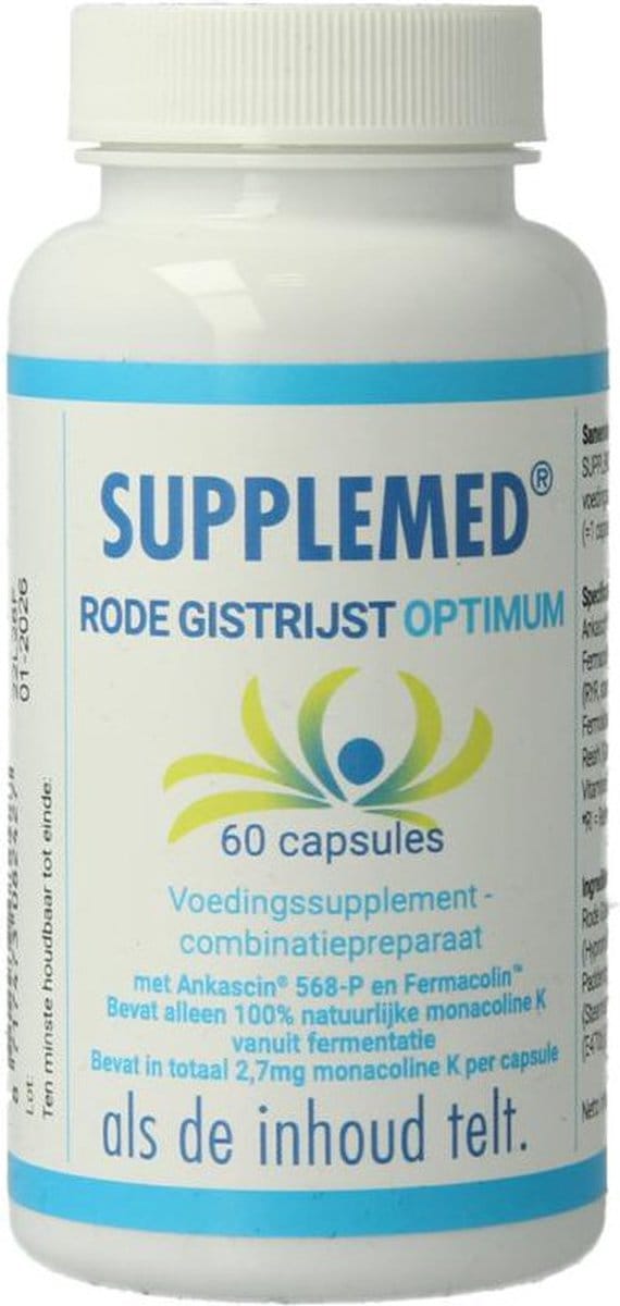 Supplemed Rode gist rijst optimum 60 Capsules