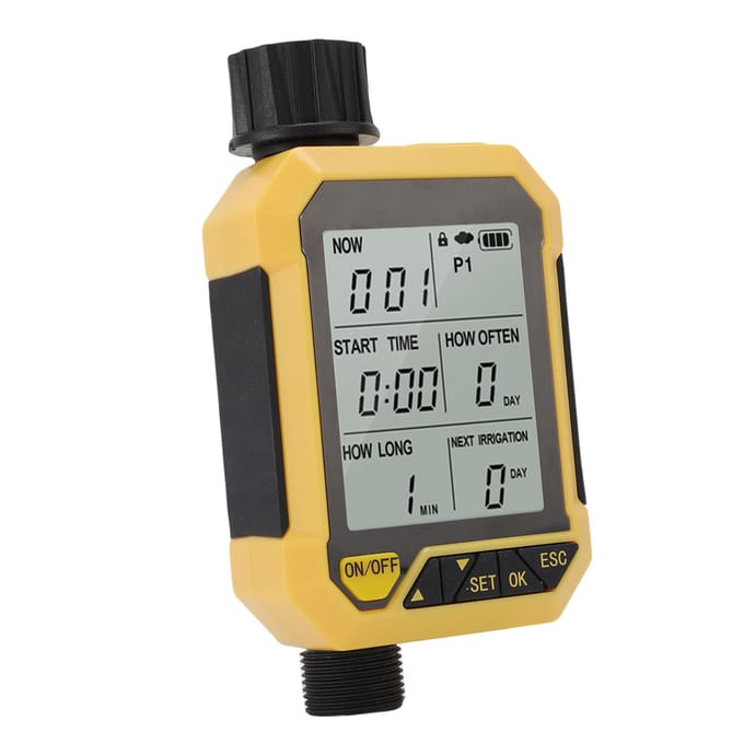 Sproeier Timer G34 G12 Inlaat G34 Uitlaat Automatische Besproeiing Timing Controller met Regen Sensor black