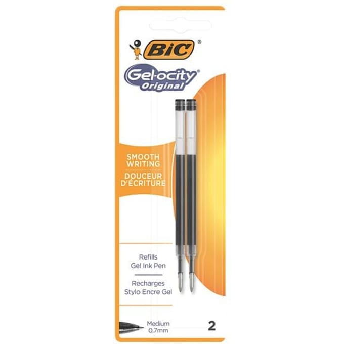 Bic - Gelschrijvervulling tbv diverse gelpennen zwart M à 2st