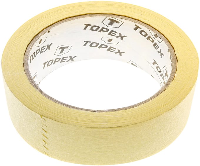 Topex - Verftape - Geel - 35m - 30mm