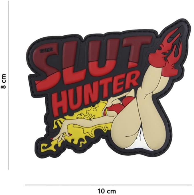 101 Inc Embleem 3D Pvc Slut Hunter Rood 16046