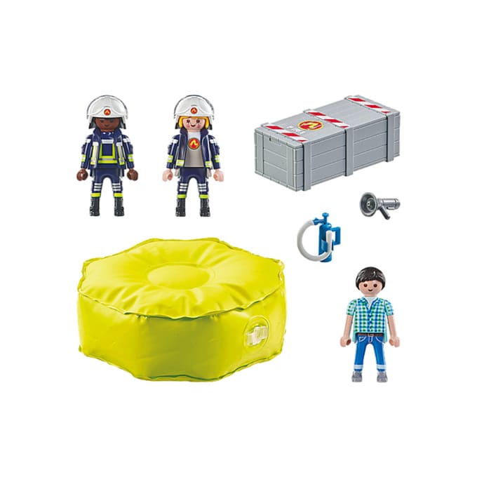 PLAYMOBIL Action Heroes Brandweerlieden met luchtkussens - 71465