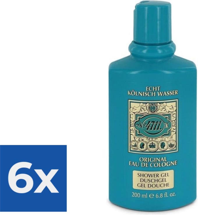 4711 - 200 ml - Bad- & Douchegel - Voordeelverpakking 6 stuks