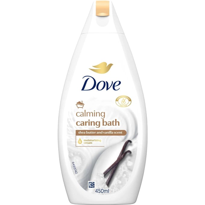 Dove Caring Bath Shea Butter With Warm Vanilla Bath Cream 450 ml
