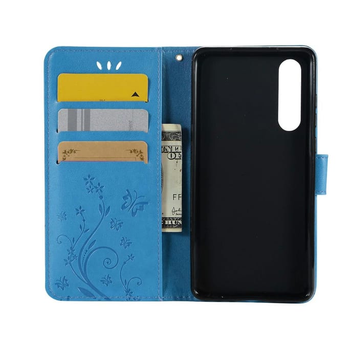Mocaa Huawei P30 Booklet Hoesje Blauw