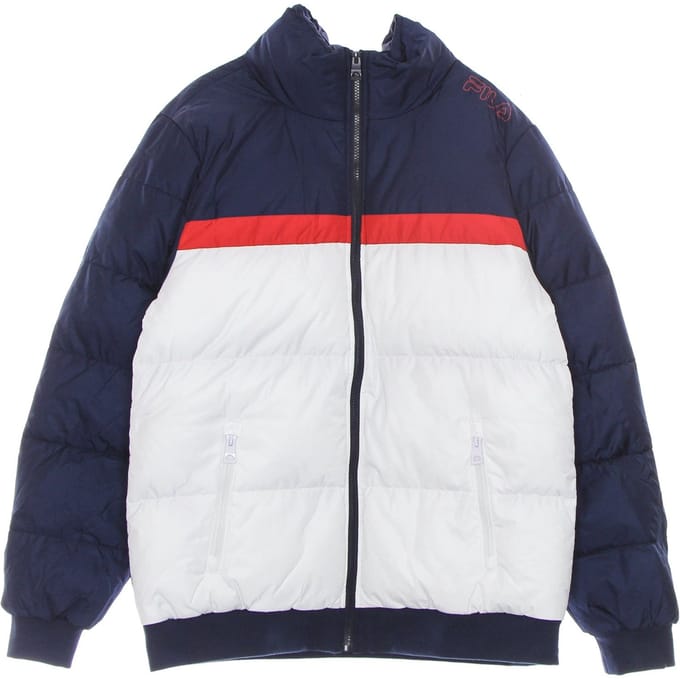 Oliver Puff Jacket Donsjack voor heren Helderwit/zwart Iris/true Red
