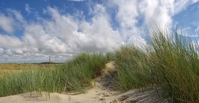 Fotobehang vuurtoren van Ameland 450 x 260 cm - € 295,--