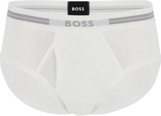 HUGO BOSS Traditional Original brief (1-pack) - heren slip met gulp - wit