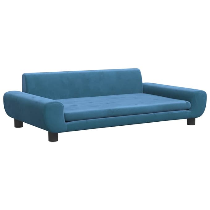 vidaXL - Hondenmand - 100x54x33 - cm - fluweel - blauw