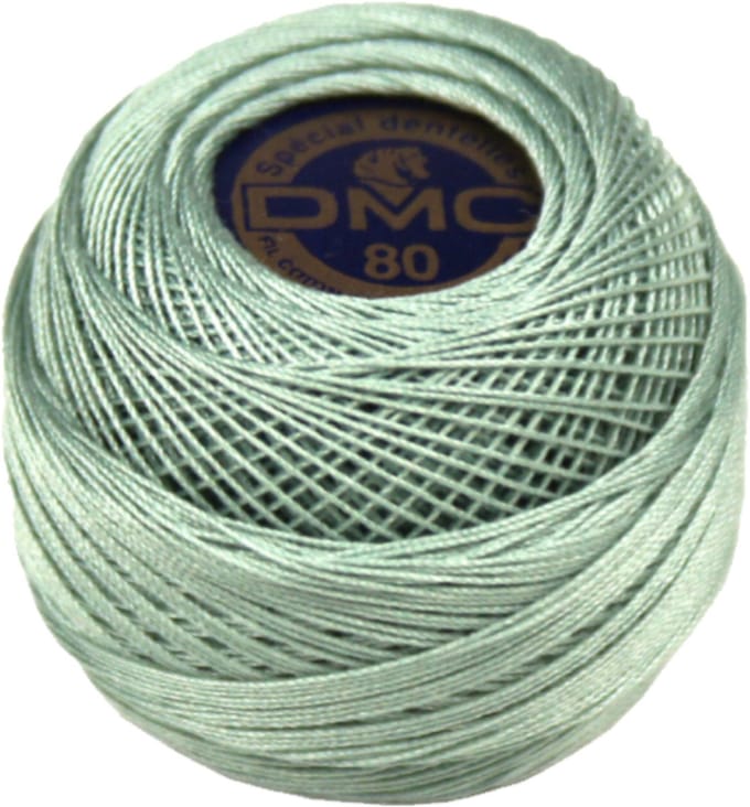DMC Dentelles 927 licht oud blauw - Haakgaren / Breigaren