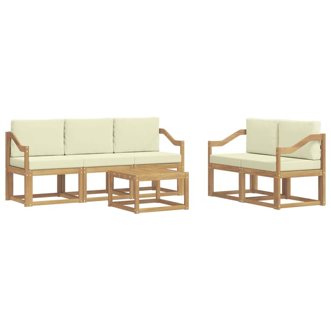vidaXL - Buiten - bank - set - 6 - st