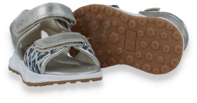 Sj Lifestyle Meisjes Sandaal Platina/beige | Maat: 25