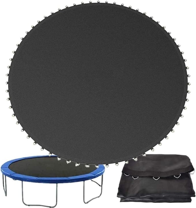 Trampoline Vervangmat - Springdoek Matras - Buiten Spelen - UV-blokkerende Coating - 6ft Diameter - Zwart