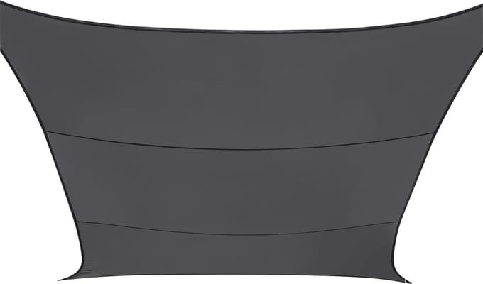 Practo Garden - Schaduwzeil - Vierkant - 5 x 5 m - Antraciet