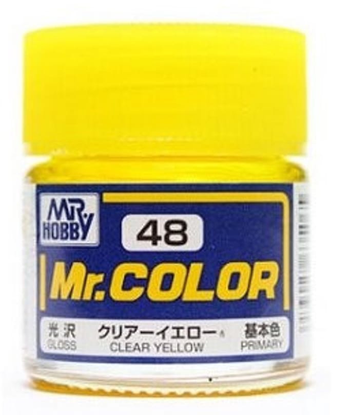 Gunze Mr. Hobby C-048 - Mr. Color 10 ml Clear Yellow - Lacquer Modelbouwverf