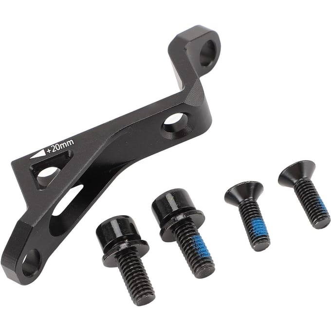 Schijfremadapter Flat Mount naar Post Mount Aluminiumlegering 74mm naar 34mm Zwart voor 160 180 Schijven black