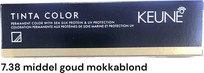 Keune Tinta Color 7.38 60ml middel goud mokkablond