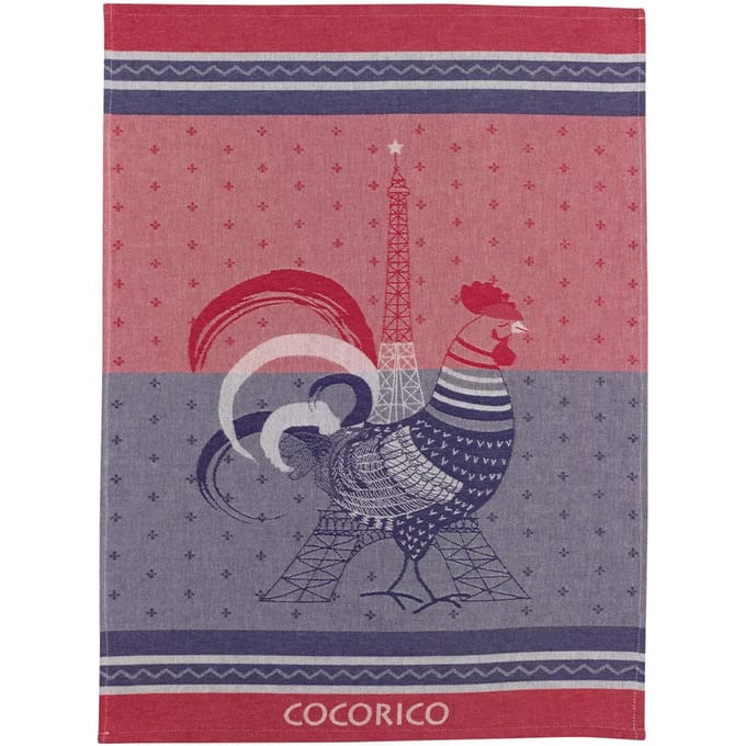 Theedoek Winkler Jacquard Cocorico