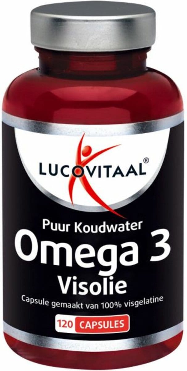 Lucovitaal Puur Omega 3 Koudwater Visolie 120 capsules MAXI POT