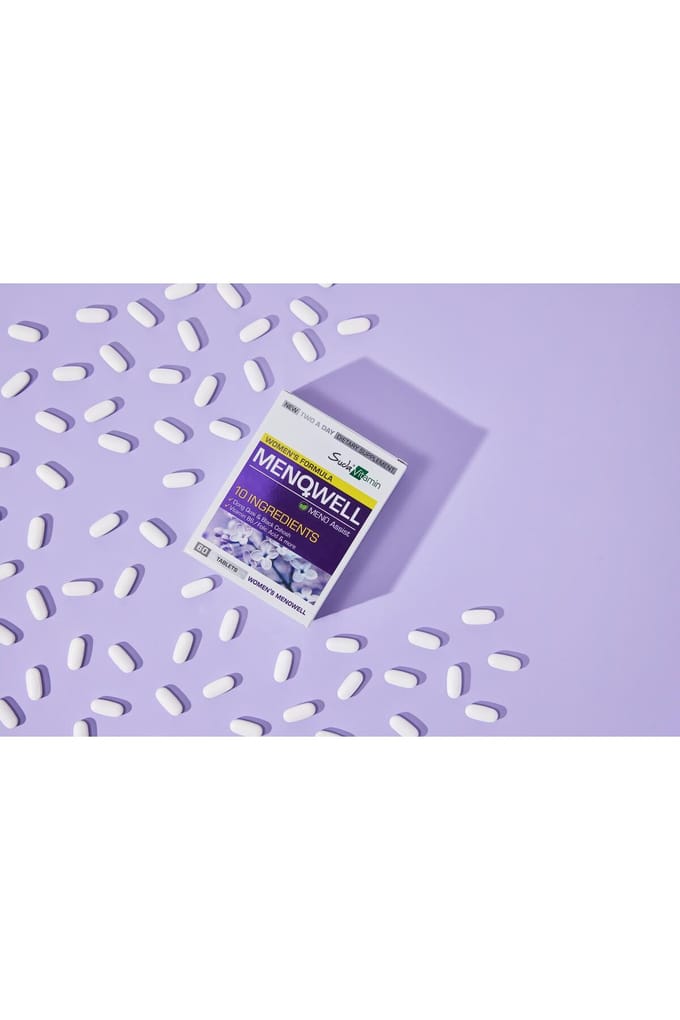 Suda Vitamine Menowell - Ondersteuning voor de Gezondheid van Vrouwen Tijdens de Menopauze 60 Tabletten 1 PC