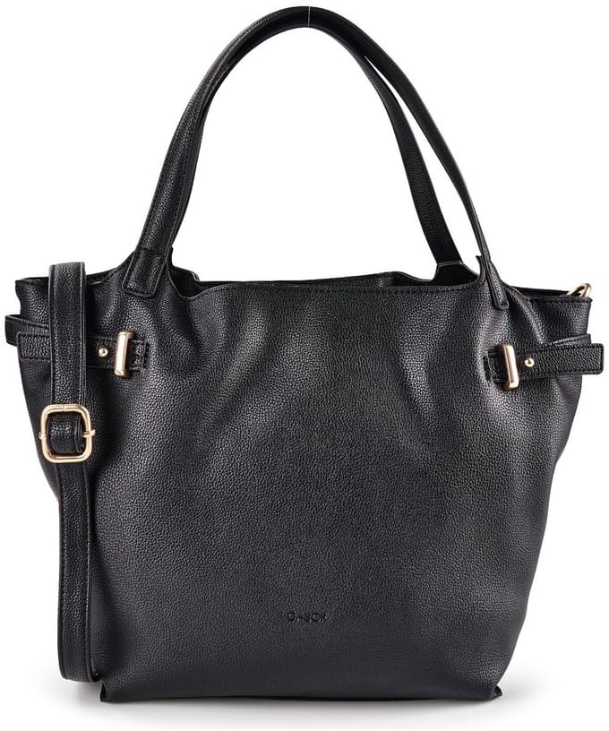 Gabor schoudertas shopper Astea Zip Shopper Black zwart
