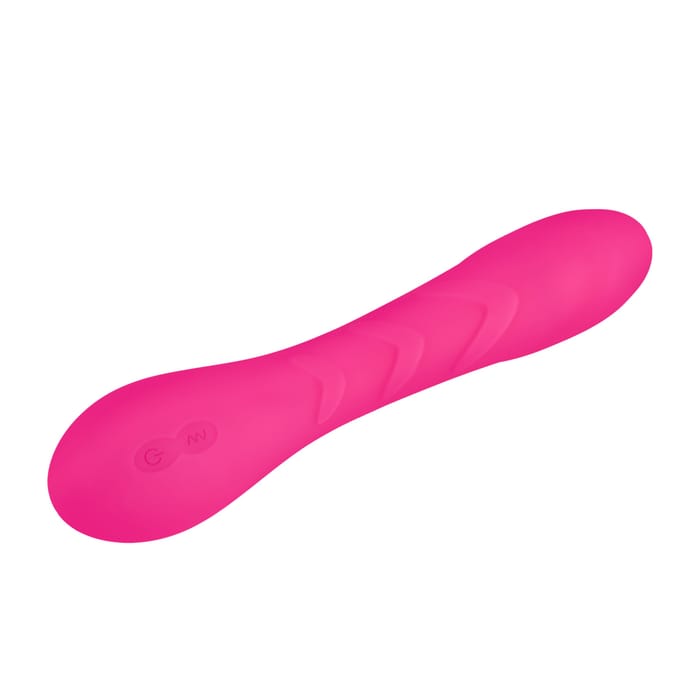 G-spot vibrator van siliconen met structuur, 18 cm