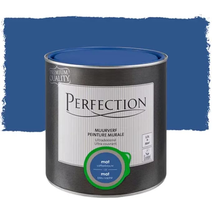 Perfection Ultradekkend Muurverf - Mat - Saffierblauw - 2,5l