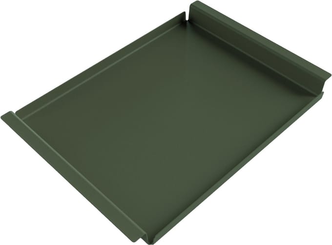 Steellish Dienblad Rechthoek - Tray - Aluminium - Legergroen - 62×44×5