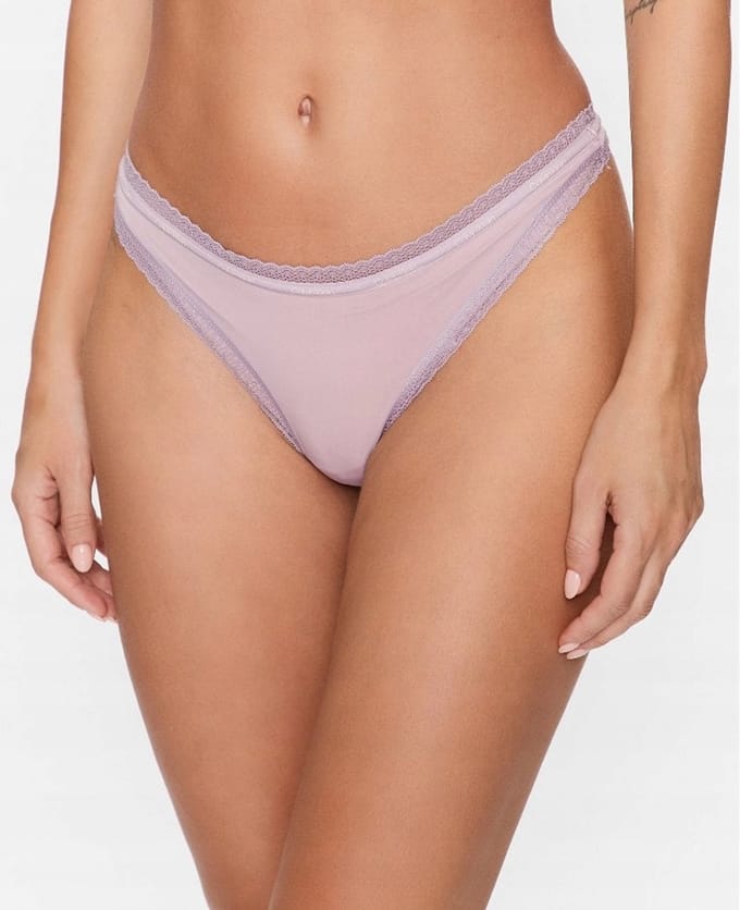Calvin Klein - Ruiterondergoed - String - Fiolet - Maat S