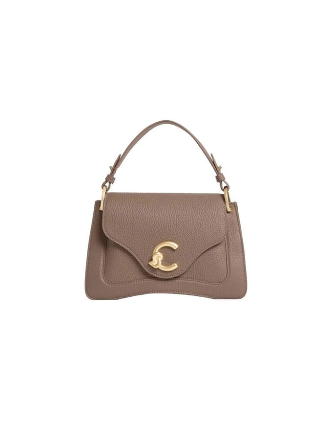 Coccinelle C-Me Schoudertas Leder 23.5 cm - Dames - warm taupe