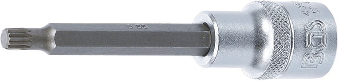 BGS Dopsleutelbit lengte 100 mm 1/2 veeltand (voor XZN) M6