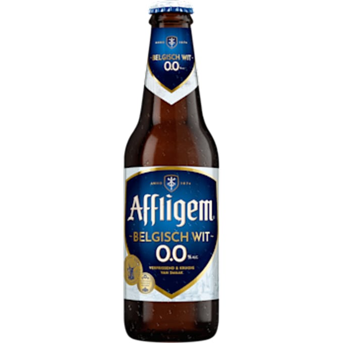 Belgisch wit 0.0 bier fles