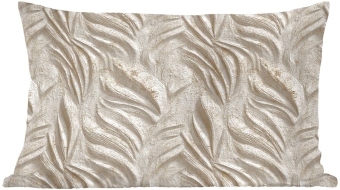 Sierkussens - Kussentjes Woonkamer - 60x40 cm - Textuur - Reliëf - Beige