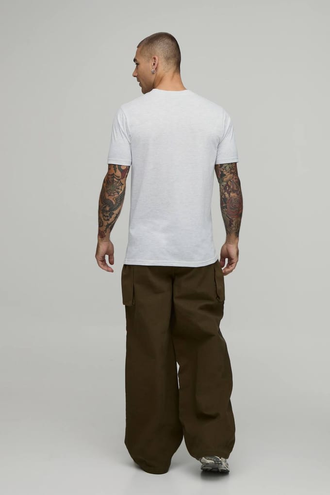 Baggy Fit Cargobroek Met Elastische Tailleband En Balg Zakken | Olive | Size Medium