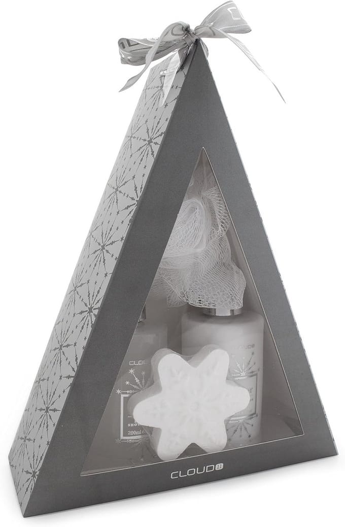 4-Delige Bad Geschenkset - Luxe Piramide voor Ontspanning