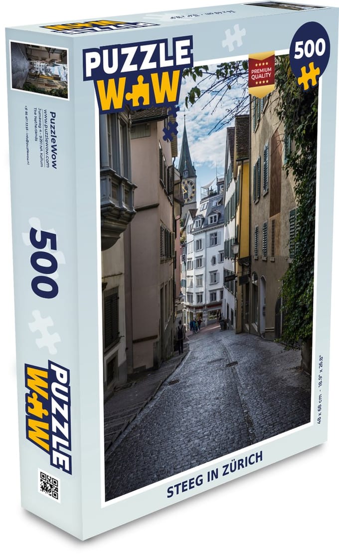 Puzzel Steeg in Zürich - Legpuzzel - Puzzel 500 stukjes