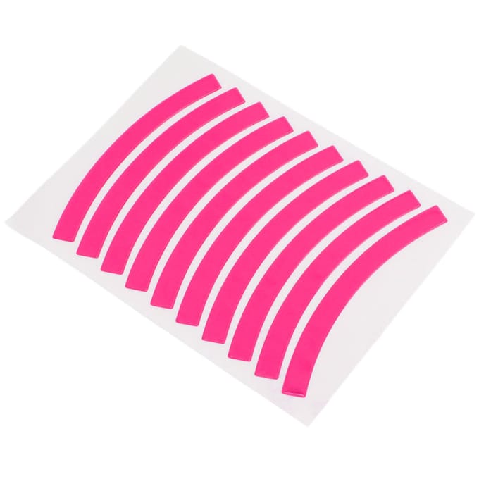 Kinderen Loopfiets Reflecterende Stickers Fietswiel Plakstickers Tape Veiligheidsstrips Loopfiets Accessoires roze