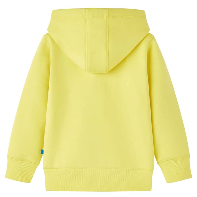 Sweat à capuche pour enfant avec fermeture éclair, Jaune clair, 104 yellow