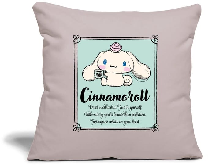 Cinnamoroll Don't Overthink It. Just Be Yourself Sierkussenhoes, 45 x 45 cm