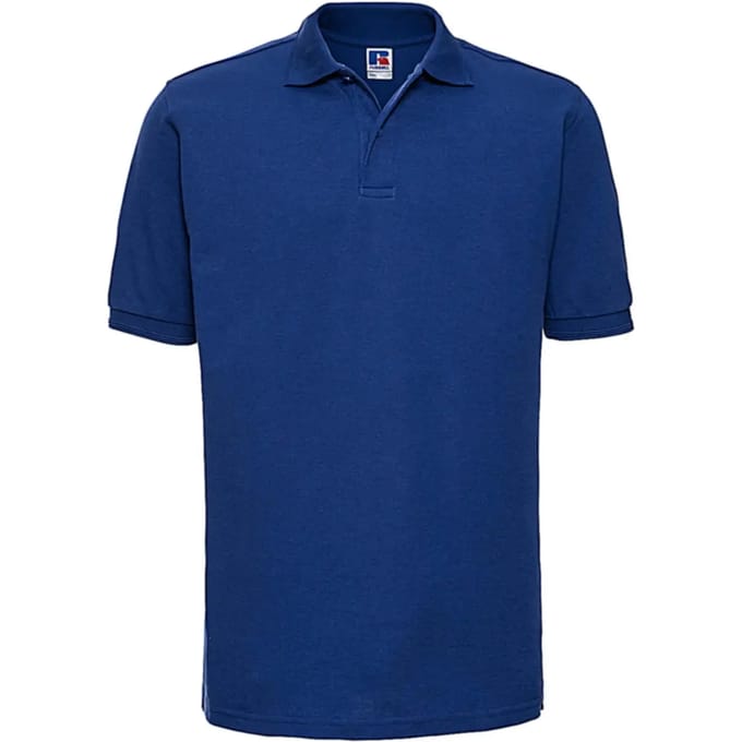 Men's Hardwearing Polycotton Poloshirt 'Russell' Red - S