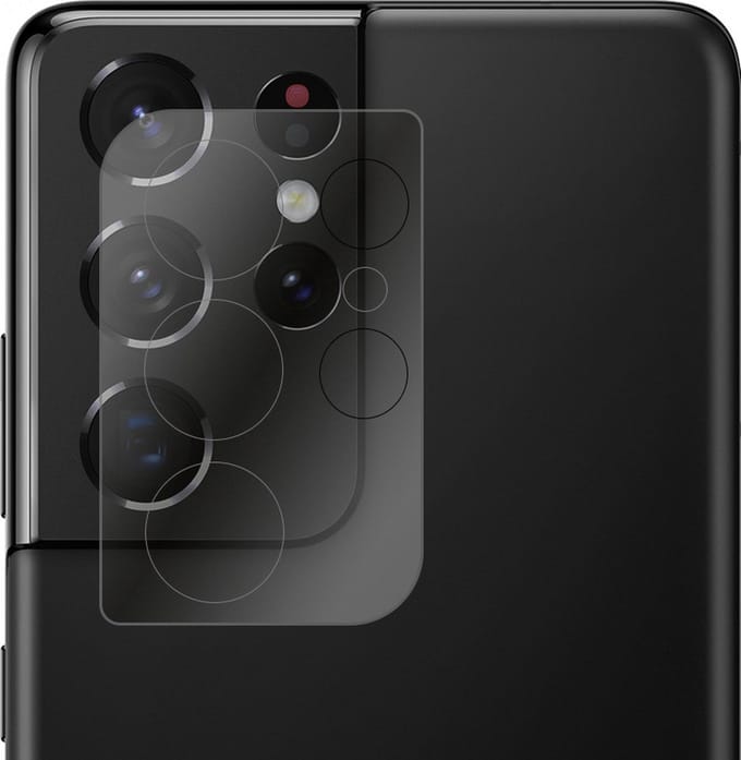 Camera Lens Protector - Geschikt voor Samsung Galaxy S21 Ultra - Extra Sterk - Camera Screenprotector - Gehard Glas - Beschermglas - Tempered Glass - Screen Protector