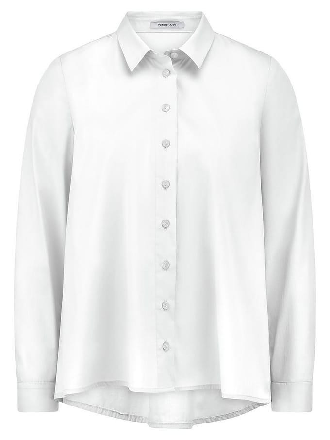 Lange blouse Van Peter Hahn wit