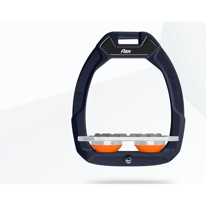 Veiligheidseisen voor paardrijden Plat Grip Bruin/Grijs/Oranje Flex-On Safe-On