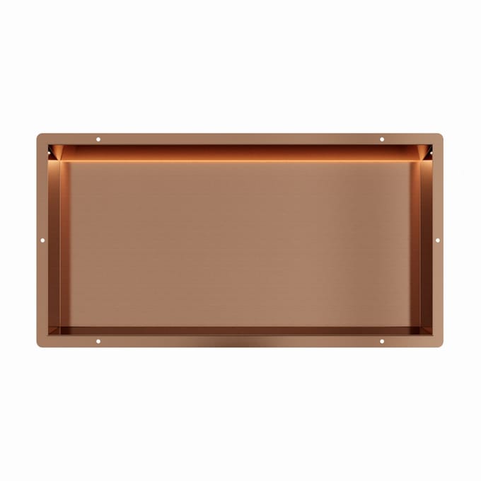 Copper RVS Inbouwnis 30x60x10cm met tegelflens en LED verlichting
