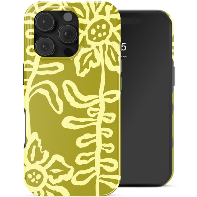 Selencia Hoesje - Geschikt voor Apple iPhone 16 Pro - Backcover - Chalky Bloom